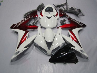 White Red 04-05 Honda CBR1000RR Motorcycle Fairing