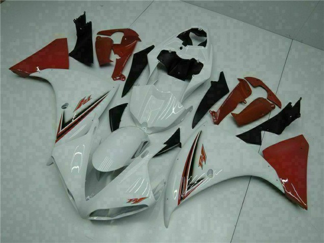 White Red 09-11 Yamaha YZF R1 Motorcycle Fairings White Red 09-11 Yamaha YZF R1 Motorcycle Fairings