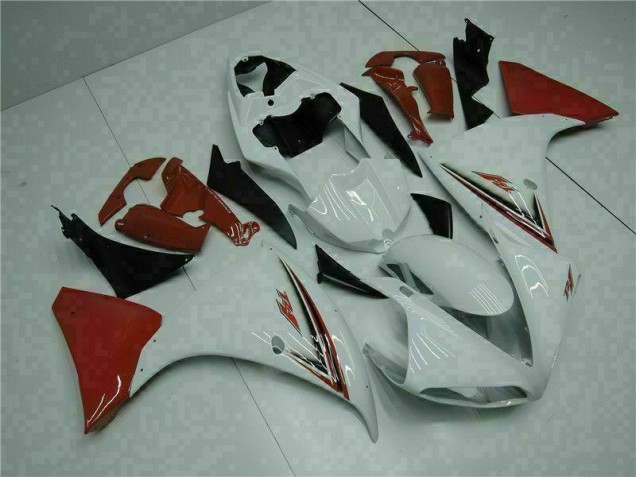 White Red 09-11 Yamaha YZF R1 Motorcycle Fairings White Red 09-11 Yamaha YZF R1 Motorcycle Fairings