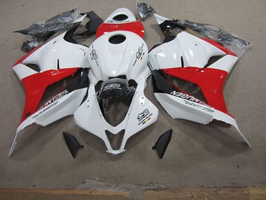 White Red 09-12 Honda CBR600RR Motorcycle Fairings