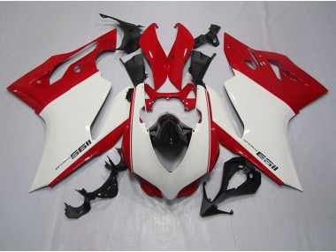 White Red 11-14 Ducati 1199 Motorcycle Bodywork