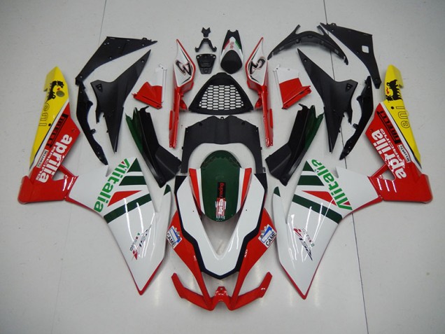 White Red Alitalia 09-15 Aprilia RSV4 Motorcycle Fairings White Red Alitalia 09-15 Aprilia RSV4 Motorcycle Fairings