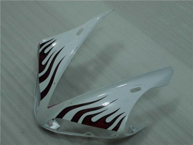 White Red Flame 04-06 Yamaha YZF R1 Motorcycle Fairings White Red Flame 04-06 Yamaha YZF R1 Motorcycle Fairings