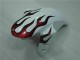 White Red Flame 04-06 Yamaha YZF R1 Motorcycle Fairings White Red Flame 04-06 Yamaha YZF R1 Motorcycle Fairings