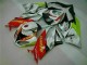 White Red H. Energy 09-12 Kawasaki ZX6R Motorcycle Fairings White Red H. Energy 09-12 Kawasaki ZX6R Motorcycle Fairings