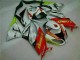 White Red H. Energy 09-12 Kawasaki ZX6R Motorcycle Fairings White Red H. Energy 09-12 Kawasaki ZX6R Motorcycle Fairings