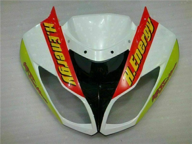 White Red H. Energy 09-12 Kawasaki ZX6R Motorcycle Fairings White Red H. Energy 09-12 Kawasaki ZX6R Motorcycle Fairings