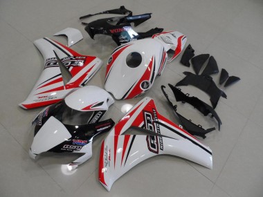 White Red HRC 08-11 Honda CBR1000RR Motorcycle Fairings