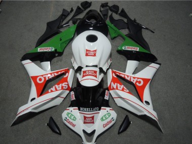 White Red MORELLATO San Carlo 07-08 Honda CBR600RR Motorcycle Fairings