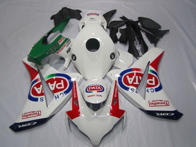 White Red PATA 08-11 Honda CBR1000RR Motorcycle Fairing White Red PATA 08-11 Honda CBR1000RR Motorcycle Fairing
