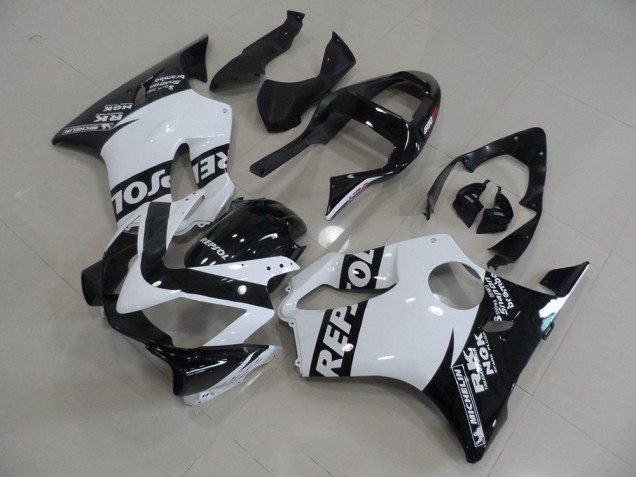 White Repsol 01-03 Honda CBR600 F4i Motorcycle Fairings White Repsol 01-03 Honda CBR600 F4i Motorcycle Fairings