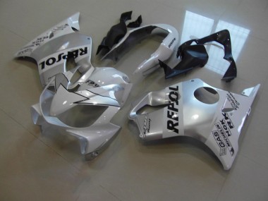 White Repsol 04-07 Honda CBR600 F4i Motorcycle Fairings