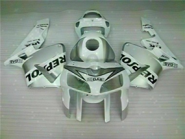 White Repsol 05-06 Honda CBR600RR Motorcycle Fairing
