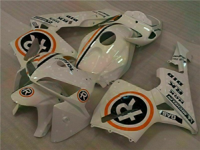 White Repsol 05-06 Honda CBR600RR Motorcycle Fairings