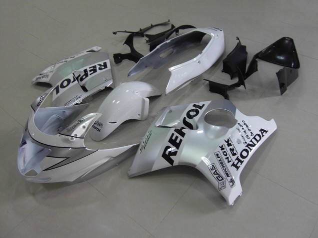 White Repsol 96-07 Honda CBR1100XX Motorcycle Fairings