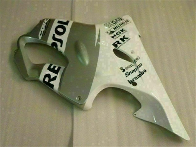 White Silver 01-03 Honda CBR600 F4i Motorcycle Fairings White Silver 01-03 Honda CBR600 F4i Motorcycle Fairings
