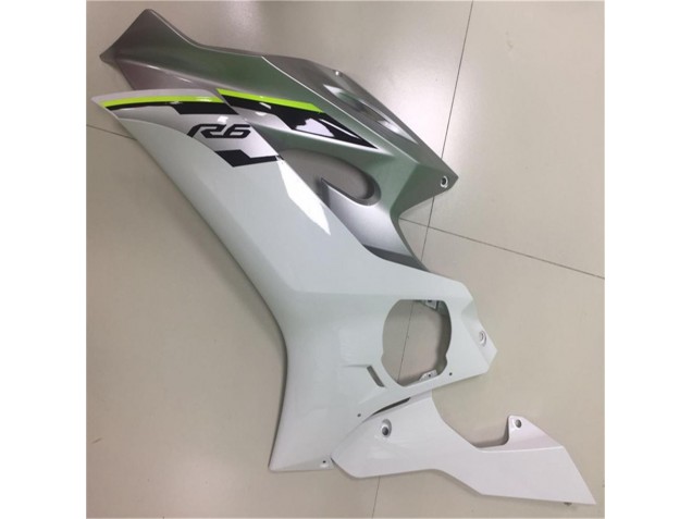 White Silver 17-21 Yamaha YZF R6 Motorcycle Fairings White Silver 17-21 Yamaha YZF R6 Motorcycle Fairings