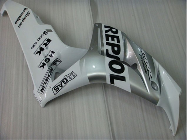 White Silver Black Repsol 04-05 Honda CBR1000RR Motorcycle Fairings White Silver Black Repsol 04-05 Honda CBR1000RR Motorcycle Fairings