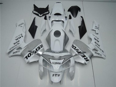 White Silver Black Repsol 05-06 Honda CBR600RR Motorcycle Fairings