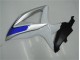 White Silver Blue 08-10 Suzuki GSXR 600/750 Motorcycle Fairings