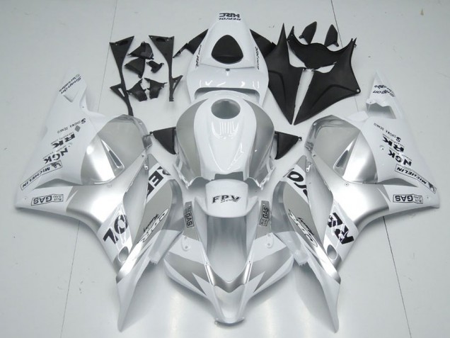 White Silver Repsol 09-12 Honda CBR600RR Motorcycle Fairings White Silver Repsol 09-12 Honda CBR600RR Motorcycle Fairings