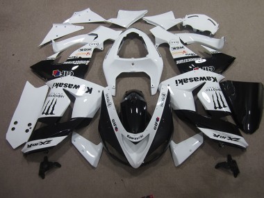 White Touch4 Monster 06-07 Kawasaki ZX10R Motorcycle Fairings