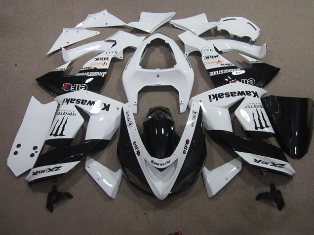 White Touch4 Monster 06-07 Kawasaki ZX10R Motorcycle Fairings White Touch4 Monster 06-07 Kawasaki ZX10R Motorcycle Fairings
