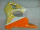 White Yellow Flame 00-02 Kawasaki ZX6R Motorcycle Fairings
