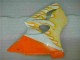 White Yellow Flame 00-02 Kawasaki ZX6R Motorcycle Fairings