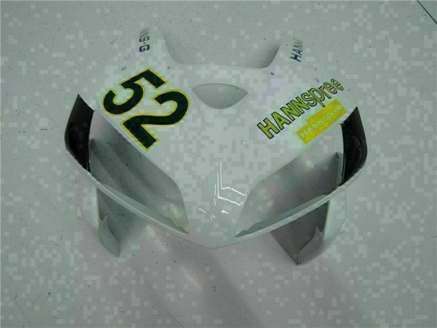 White Yellow Green 52 05-06 Honda CBR600RR Motorcycle Fairings White Yellow Green 52 05-06 Honda CBR600RR Motorcycle Fairings