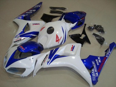White and Blue 06-07 Honda CBR1000RR Motorcycle Fairings