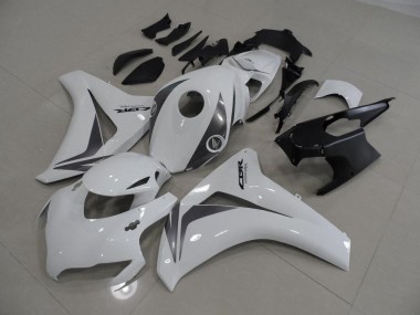 White and Grey 08-11 Honda CBR1000RR Motorcycle Fairings