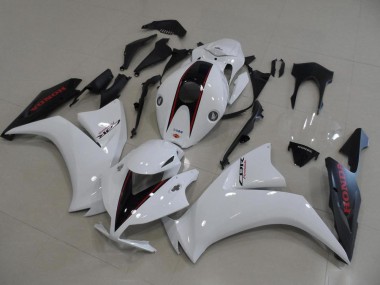 White and Matte Black OEM Style 12-16 Honda CBR1000RR Motorcycle Fairings