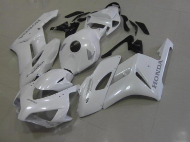 White with Silver Decals 06-07 Honda CBR1000RR Motorcycle Fairings
