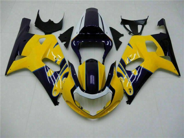 Yellow 01-03 Suzuki GSXR 600/750 Motorcycle Bodywork