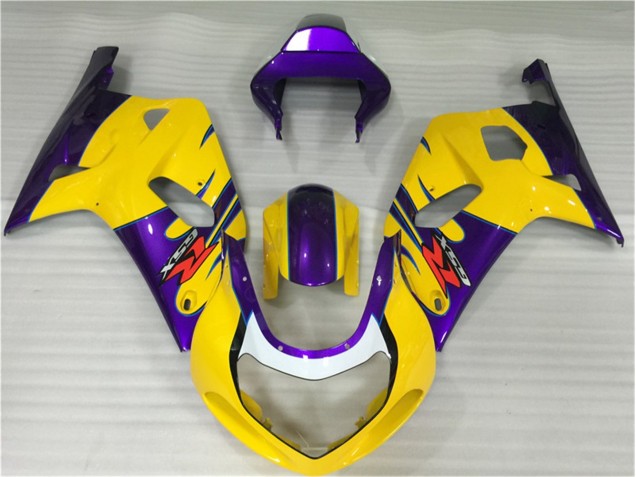 Yellow 01-03 Suzuki GSXR 600/750 Motorcycle Fairing Yellow 01-03 Suzuki GSXR 600/750 Motorcycle Fairing