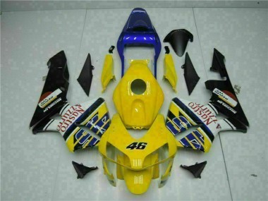 Yellow 03-04 Honda CBR600RR Motorcycle Fairings