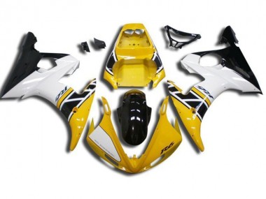 Yellow 03-05 Yamaha YZF R6 Motorcycle Fairings