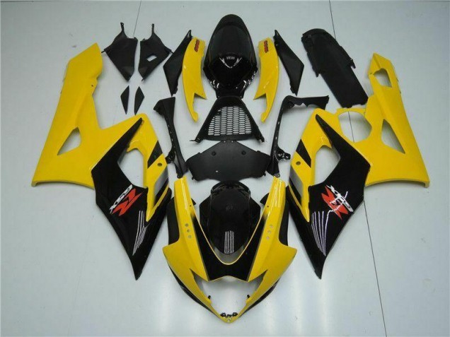 Yellow 05-06 Suzuki GSXR 1000 Motorcycle Fairings