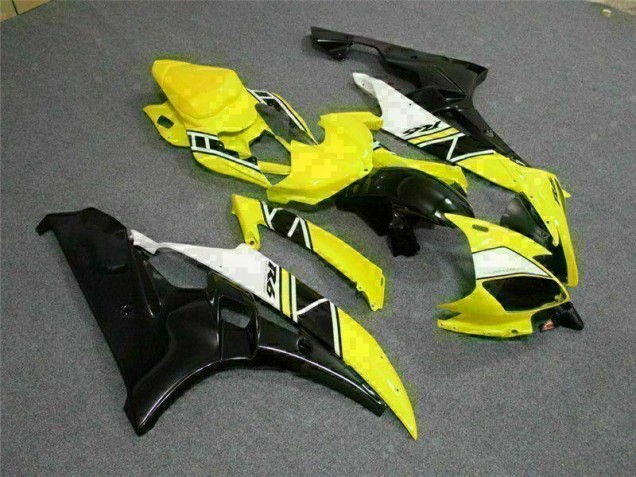 Yellow 06-07 Yamaha YZF R6 Motorcycle Fairing Kits & Plastic