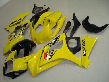 Yellow 07-08 Suzuki GSXR 1000 Motorcycle Fairings