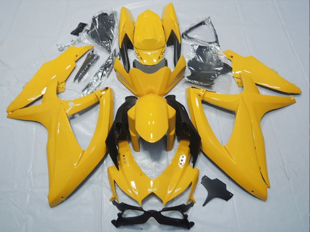 Yellow 08-10 Suzuki GSXR 750 Motorcycle Fairings Yellow 08-10 Suzuki GSXR 750 Motorcycle Fairings