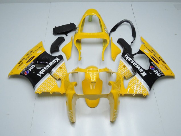 Yellow Arrow 00-02 Kawasaki ZX6R Motorcycle Fairings Yellow Arrow 00-02 Kawasaki ZX6R Motorcycle Fairings