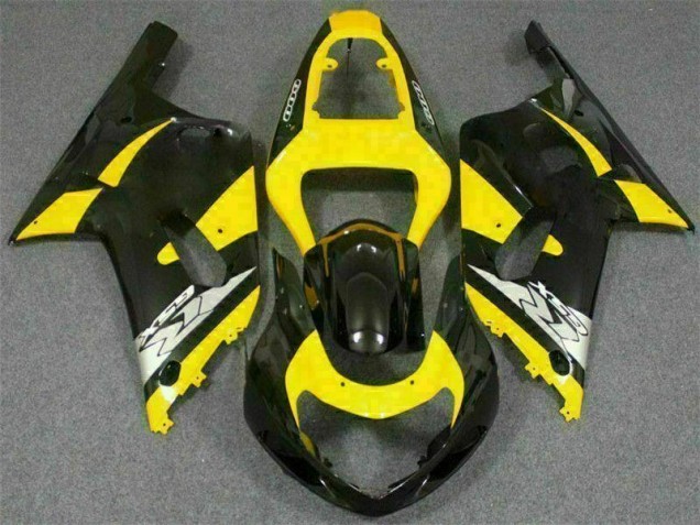 Yellow Black 01-03 Suzuki GSXR 600/750 Motorcycle Fairings