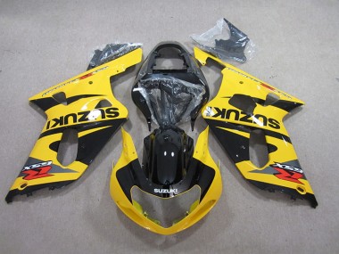 Yellow Black 01-03 Suzuki GSXR 600 Motorcycle Fairings