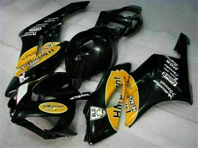 Yellow Black 04-05 Honda CBR1000RR Motorcycle Fairings Yellow Black 04-05 Honda CBR1000RR Motorcycle Fairings