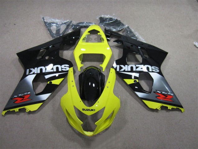 Yellow Black 04-05 Suzuki GSXR 600 Motorcycle Fairings