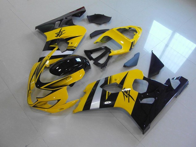 Yellow Black 04-05 Suzuki GSXR 750 Motorcycle Fairings