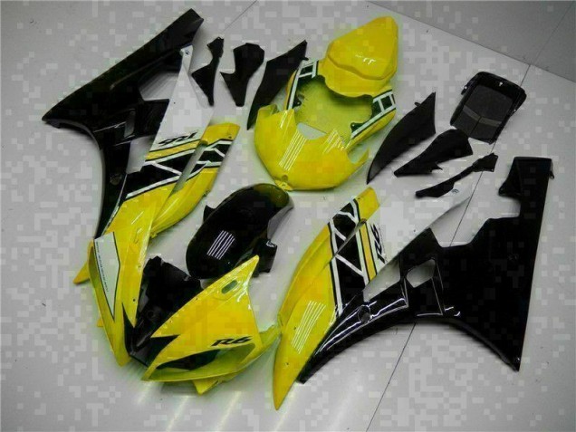 Yellow Black 06-07 Yamaha YZF R6 Motorcycle Bodywork Yellow Black 06-07 Yamaha YZF R6 Motorcycle Bodywork