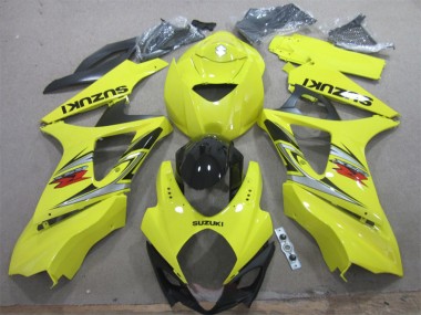 Yellow Black 07-08 Suzuki GSXR 1000 Motorcycle Bodywork